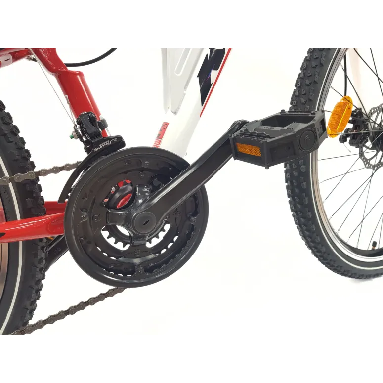 Rower Górski 26 Stal Młodzieżowy Pełna Amortyzacja Revoshift Tarcza Stopka