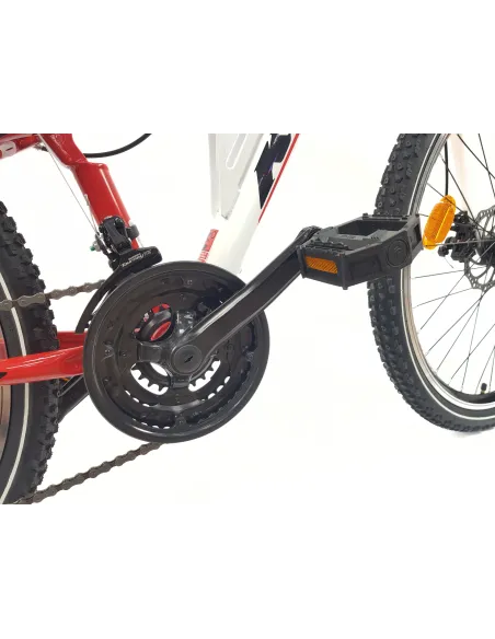 Rower Górski 26 Stal Młodzieżowy Pełna Amortyzacja Revoshift Tarcza Stopka