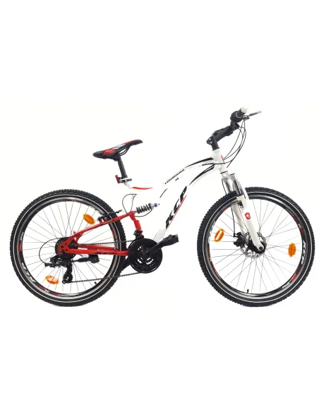 Rower Górski 26 Stal Młodzieżowy Pełna Amortyzacja Revoshift Tarcza Stopka