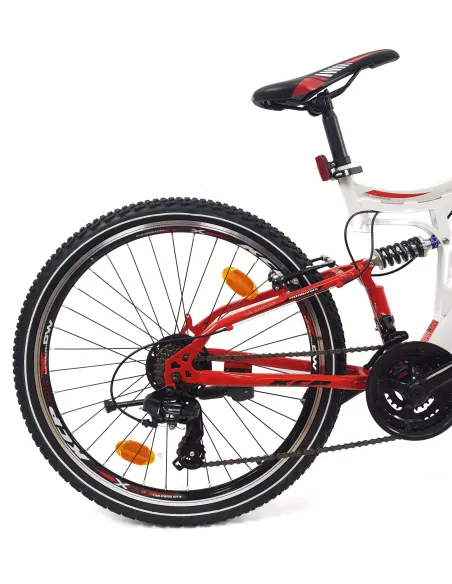 Rower Górski 26 Stal Młodzieżowy Pełna Amortyzacja Revoshift Tarcza Stopka