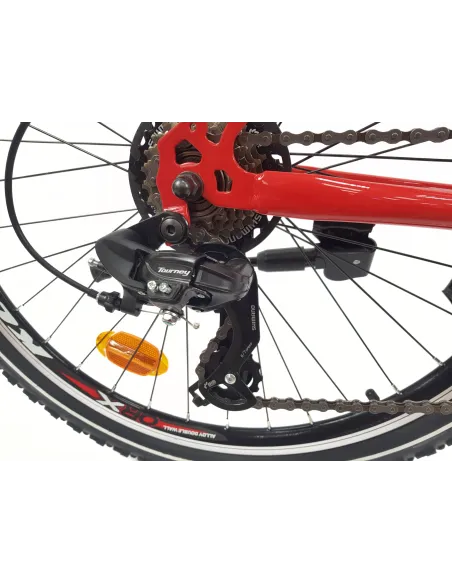 Rower Górski 26 Stal Młodzieżowy Pełna Amortyzacja Revoshift Tarcza Stopka