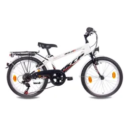 Rower Miejski 20 Dziecięcy Błotniki Bagażnik Światła Dzwonek Dynamo Stopka