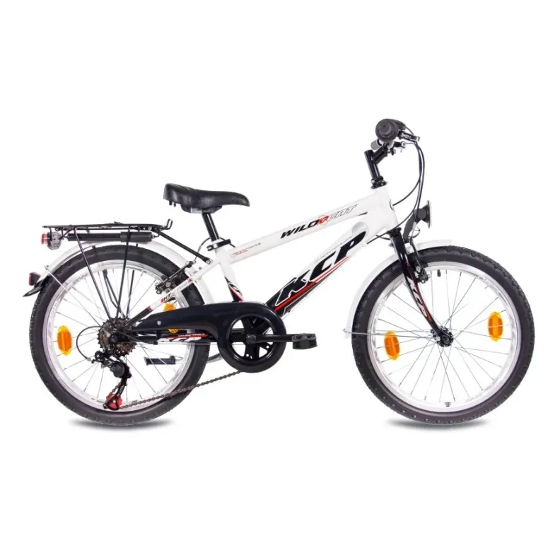 Rower Miejski 20 Dziecięcy Błotniki Bagażnik Światła Dzwonek Dynamo Stopka