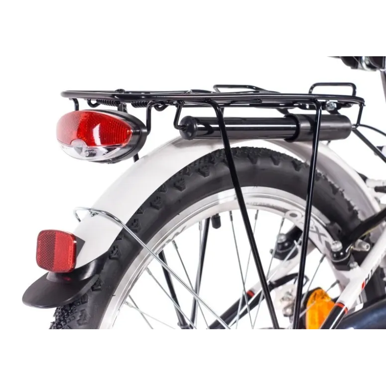 Rower Miejski 20 Dziecięcy Błotniki Bagażnik Światła Dzwonek Dynamo Stopka