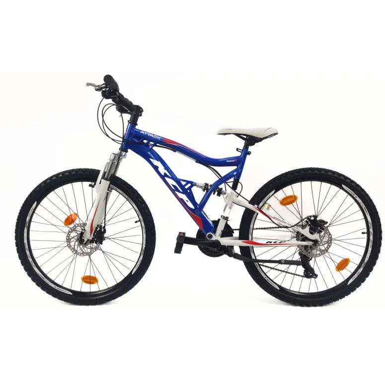 Rower Górski 26 MTB Młodzieżowy Stal Pełna Amortyzacja Stopka Tarcze Cyngle