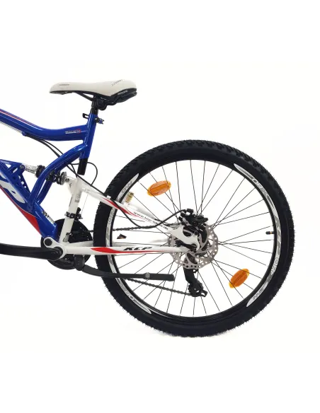 Rower Górski 26 MTB Młodzieżowy Stal Pełna Amortyzacja Stopka Tarcze Cyngle