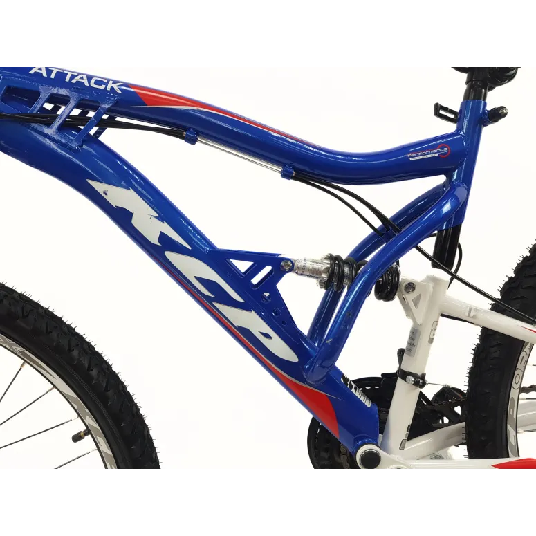 Rower Górski 26 MTB Młodzieżowy Stal Pełna Amortyzacja Stopka Tarcze Cyngle