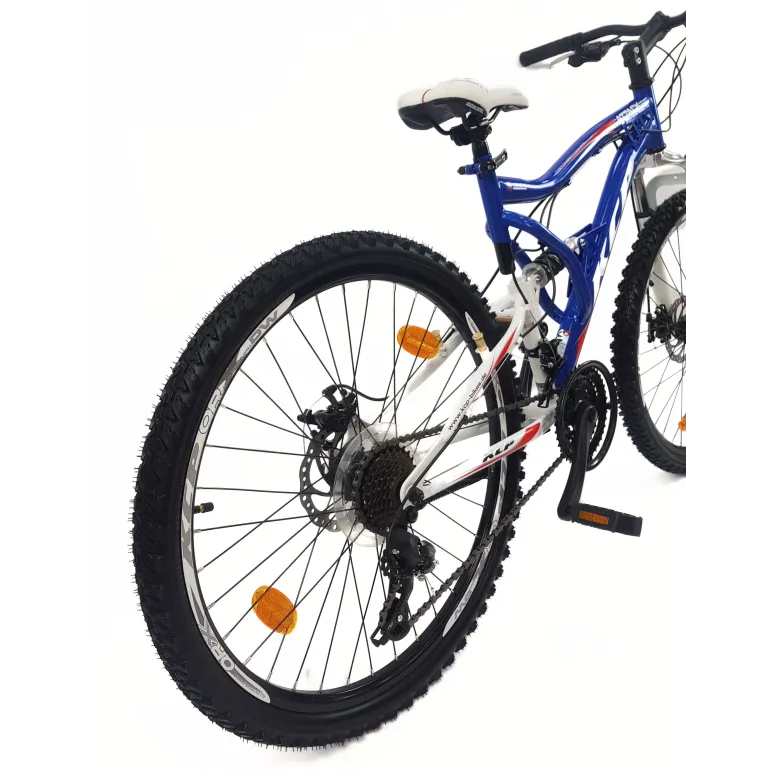 Rower Górski 26 MTB Młodzieżowy Stal Pełna Amortyzacja Stopka Tarcze Cyngle