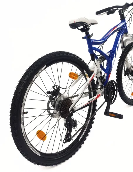 Rower Górski 26 MTB Młodzieżowy Stal Pełna Amortyzacja Stopka Tarcze Cyngle