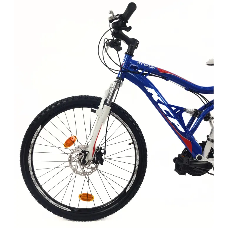 Rower Górski 26 MTB Młodzieżowy Stal Pełna Amortyzacja Stopka Tarcze Cyngle