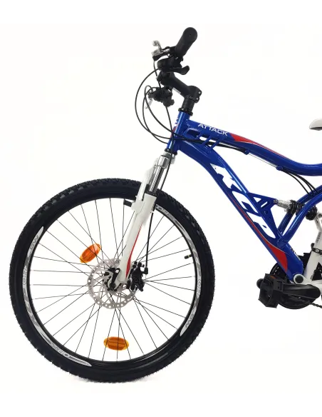 Rower Górski 26 MTB Młodzieżowy Stal Pełna Amortyzacja Stopka Tarcze Cyngle