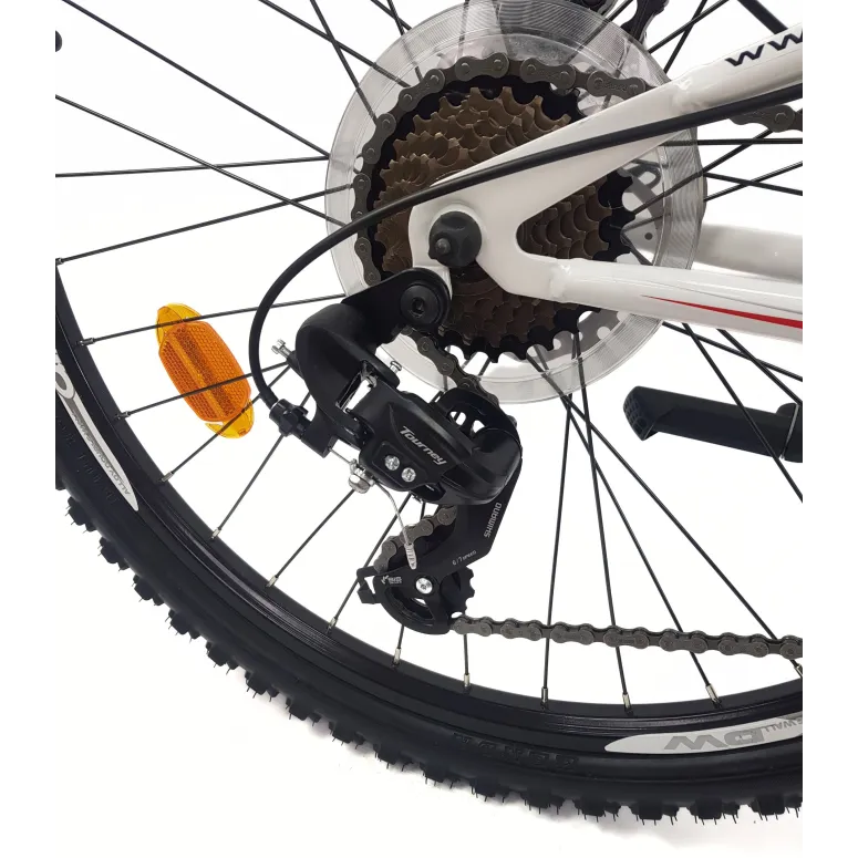 Rower Górski 26 MTB Młodzieżowy Stal Pełna Amortyzacja Stopka Tarcze Cyngle