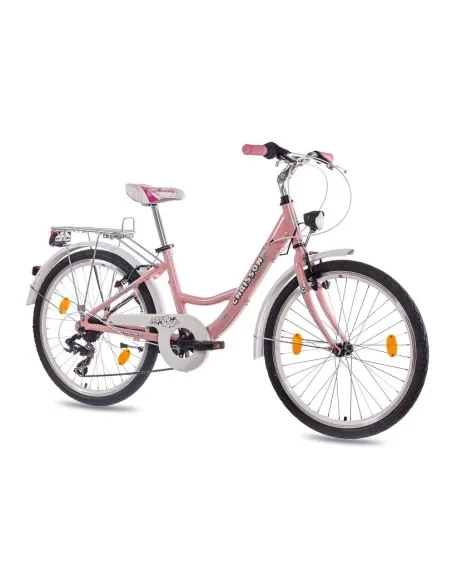 Rower Miejski 24 Dziecięcy Alu Revoshift Bagażnik Błotniki Dynamo Światła