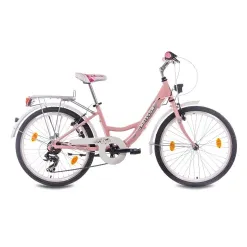 Rower Miejski 24 Dziecięcy Alu Revoshift Bagażnik Błotniki Dynamo Światła