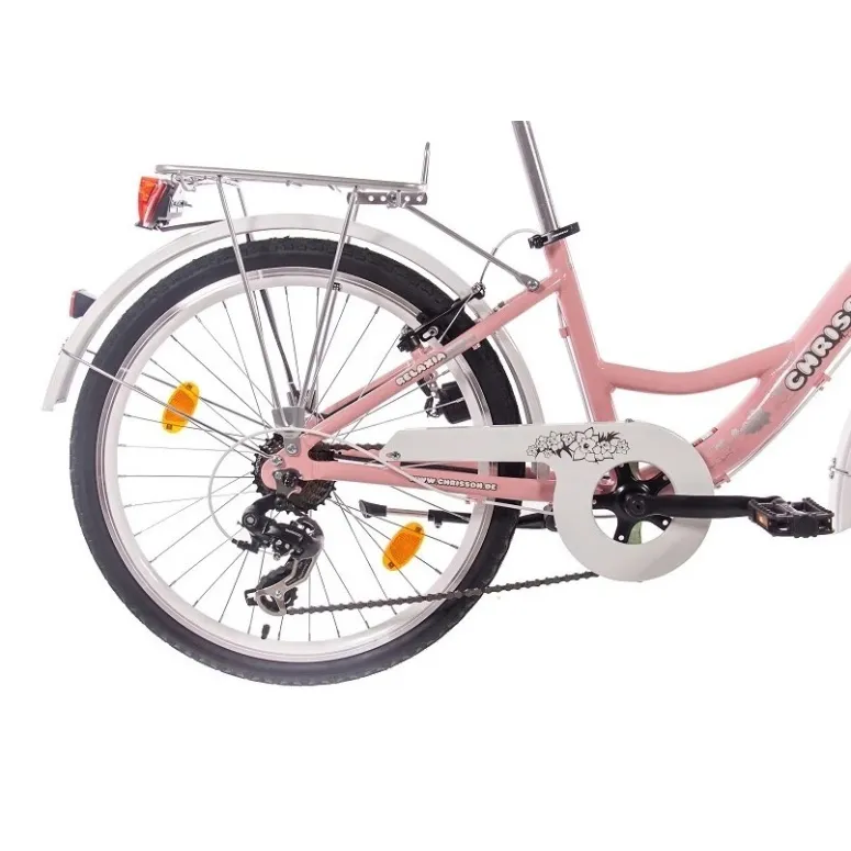 Rower Miejski 24 Dziecięcy Alu Revoshift Bagażnik Błotniki Dynamo Światła