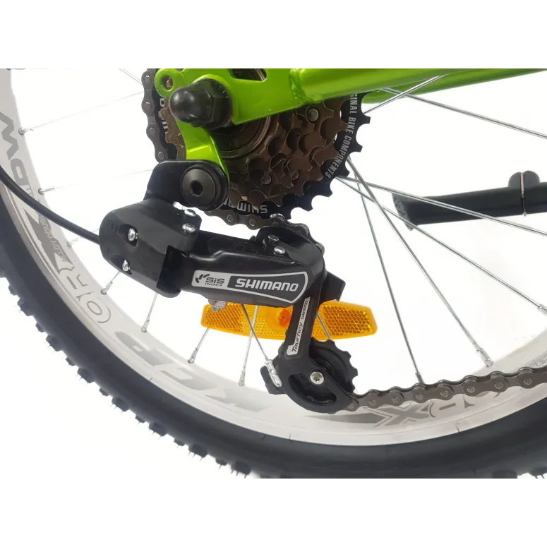 Rower Dziecięcy 20 Stalowy Revoshift Amortyzowany Widelec V-Brake Stopka