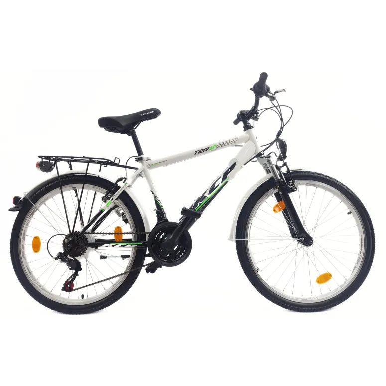 Rower Dziecięcy 24 Trekkingowy Młodzieżowy Bagażnik Światła Dynamo Dzwonek