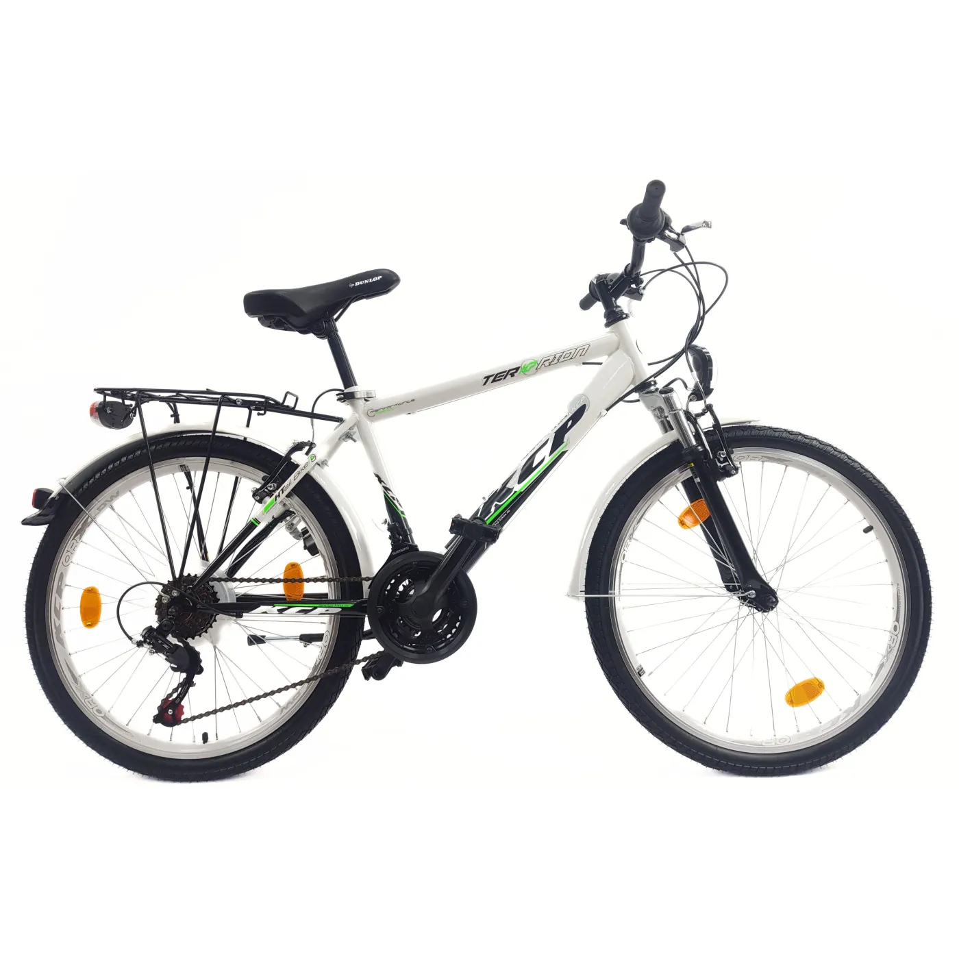 Rower Dziecięcy 24 Trekkingowy Młodzieżowy Bagażnik Światła Dynamo Dzwonek