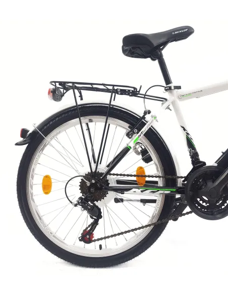 Rower Dziecięcy 24 Trekkingowy Młodzieżowy Bagażnik Światła Dynamo Dzwonek