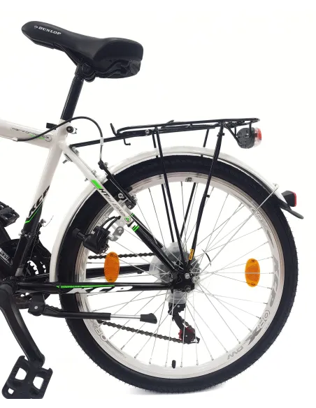 Rower Dziecięcy 24 Trekkingowy Młodzieżowy Bagażnik Światła Dynamo Dzwonek