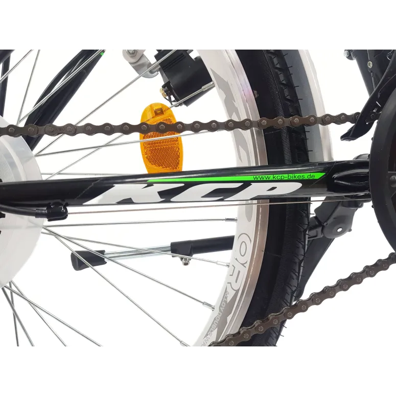 Rower Dziecięcy 24 Trekkingowy Młodzieżowy Bagażnik Światła Dynamo Dzwonek