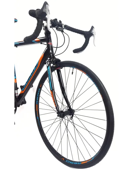 Rower Szosowy Męski 28 Aerodynamiczny Pivoty Dźwignie Dzwonek Kolarzówka - 17