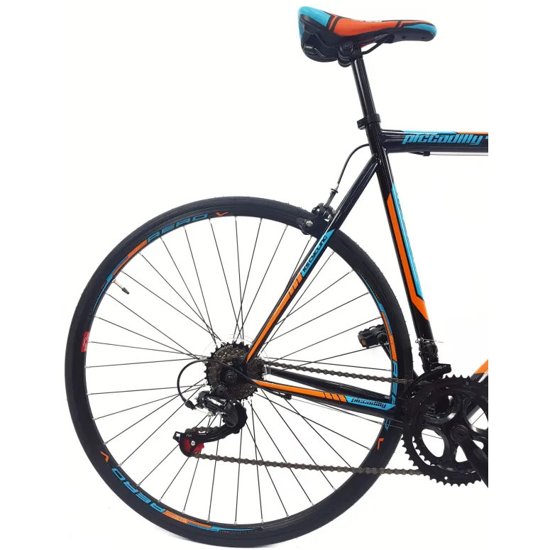 Rower Szosowy Męski 28 Aerodynamiczny Pivoty Dźwignie Dzwonek Kolarzówka - 6