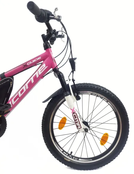 Rower Górski Dziecięcy 20 Dziewczęcy Dzwonek Sakwa Błotniki Stopka Światła - 7