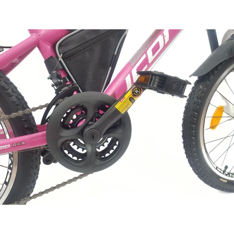 Rower Górski Dziecięcy 20 Dziewczęcy Dzwonek Sakwa Błotniki Stopka Światła - 14