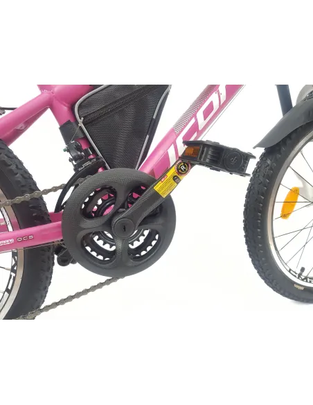 Rower Górski Dziecięcy 20 Dziewczęcy Dzwonek Sakwa Błotniki Stopka Światła - 14