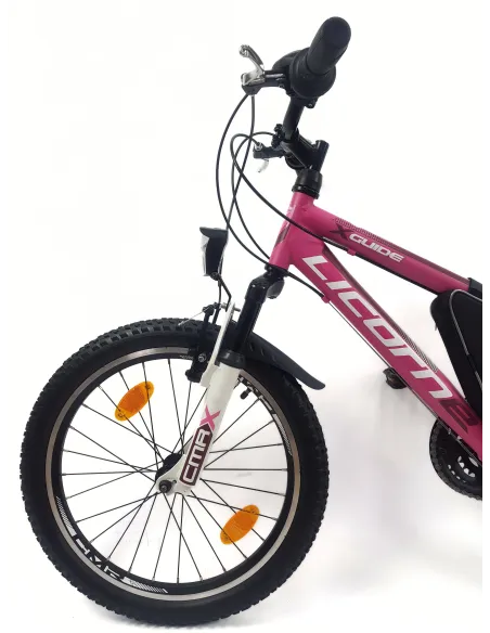 Rower Górski Dziecięcy 20 Dziewczęcy Dzwonek Sakwa Błotniki Stopka Światła - 6