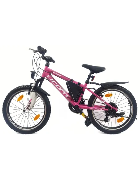 Rower Górski Dziecięcy 20 Dziewczęcy Dzwonek Sakwa Błotniki Stopka Światła - 19