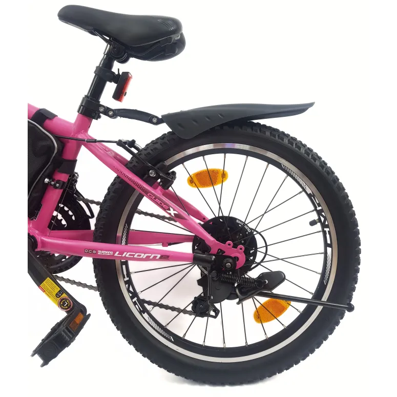 Rower Górski Dziecięcy 20 Dziewczęcy Dzwonek Sakwa Błotniki Stopka Światła - 9