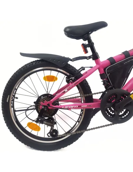 Rower Górski Dziecięcy 20 Dziewczęcy Dzwonek Sakwa Błotniki Stopka Światła - 8