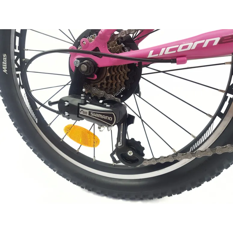 Rower Górski Dziecięcy 20 Dziewczęcy Dzwonek Sakwa Błotniki Stopka Światła - 15