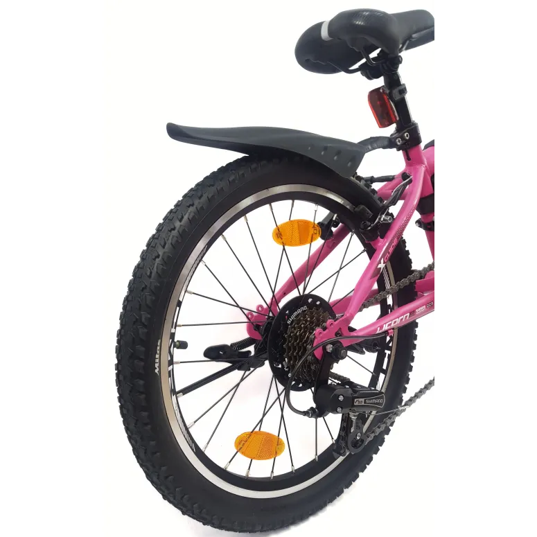Rower Górski Dziecięcy 20 Dziewczęcy Dzwonek Sakwa Błotniki Stopka Światła - 17