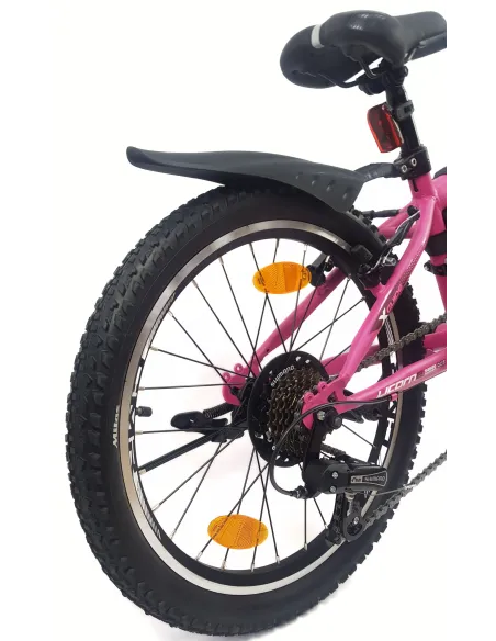 Rower Górski Dziecięcy 20 Dziewczęcy Dzwonek Sakwa Błotniki Stopka Światła - 17