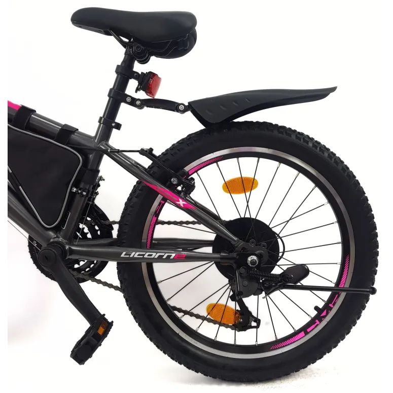 Rower Górski Dziecięcy 20 Dziewczęcy Dzwonek Sakwa Błotniki Światła Stopka - 9