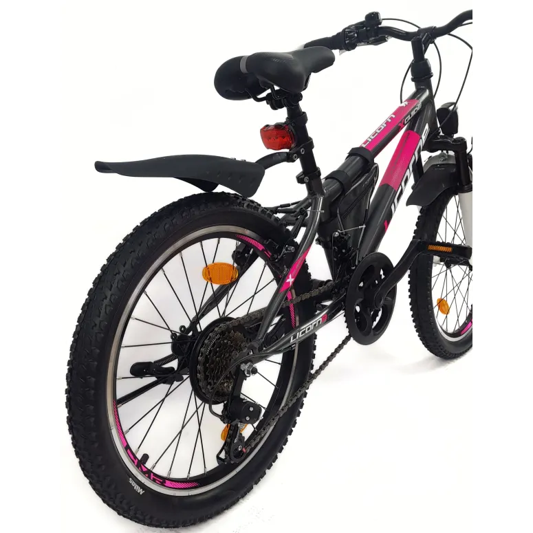 Rower Górski Dziecięcy 20 Dziewczęcy Dzwonek Sakwa Błotniki Światła Stopka - 13