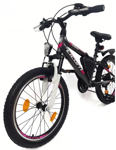 Rower Górski Dziecięcy 20 Dziewczęcy Dzwonek Sakwa Błotniki Światła Stopka - 15
