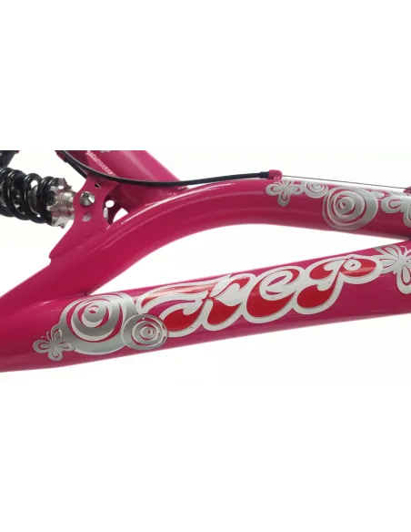 Rower Dziecięcy 20 Dziewczęcy Revoshift Pełna Amortyzacja V-Brake Odblaski