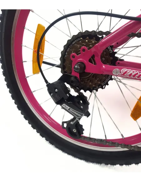 Rower Dziecięcy 20 Dziewczęcy Revoshift Pełna Amortyzacja V-Brake Odblaski