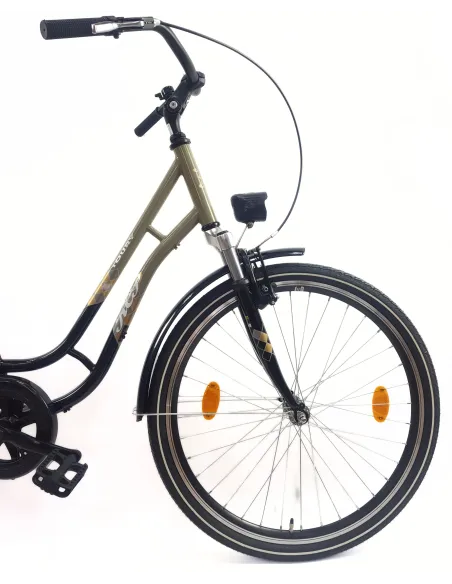 Rower Miejski 26 Damski Uniwersalny Amortyzacja Bagażnik Światła Dzwonek