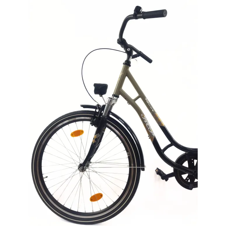 Rower Miejski 26 Damski Uniwersalny Amortyzacja Bagażnik Światła Dzwonek