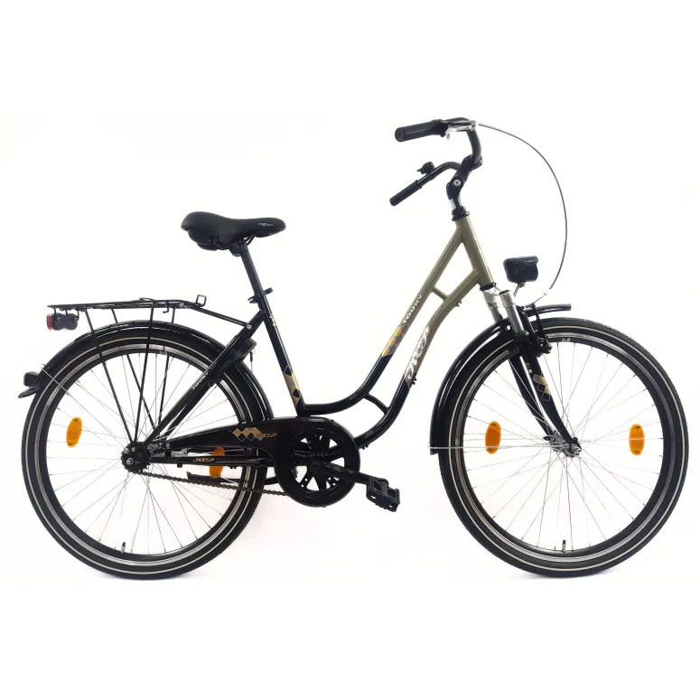 Rower Miejski 26 Damski Uniwersalny Amortyzacja Bagażnik Światła Dzwonek