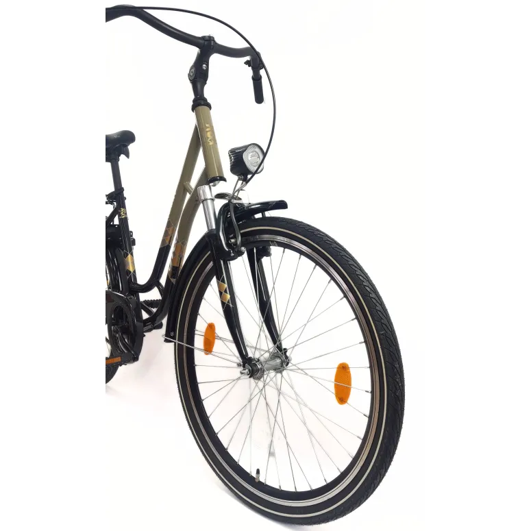 Rower Miejski 26 Damski Uniwersalny Amortyzacja Bagażnik Światła Dzwonek