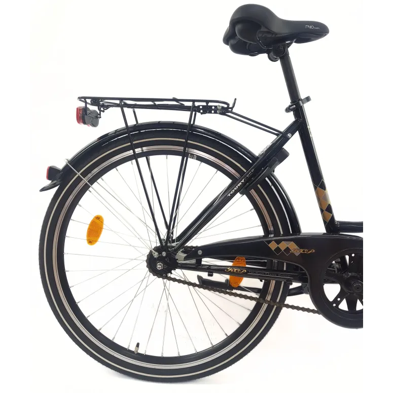 Rower Miejski 26 Damski Uniwersalny Amortyzacja Bagażnik Światła Dzwonek