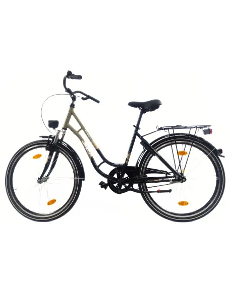 Rower Miejski 26 Damski Uniwersalny Amortyzacja Bagażnik Światła Dzwonek