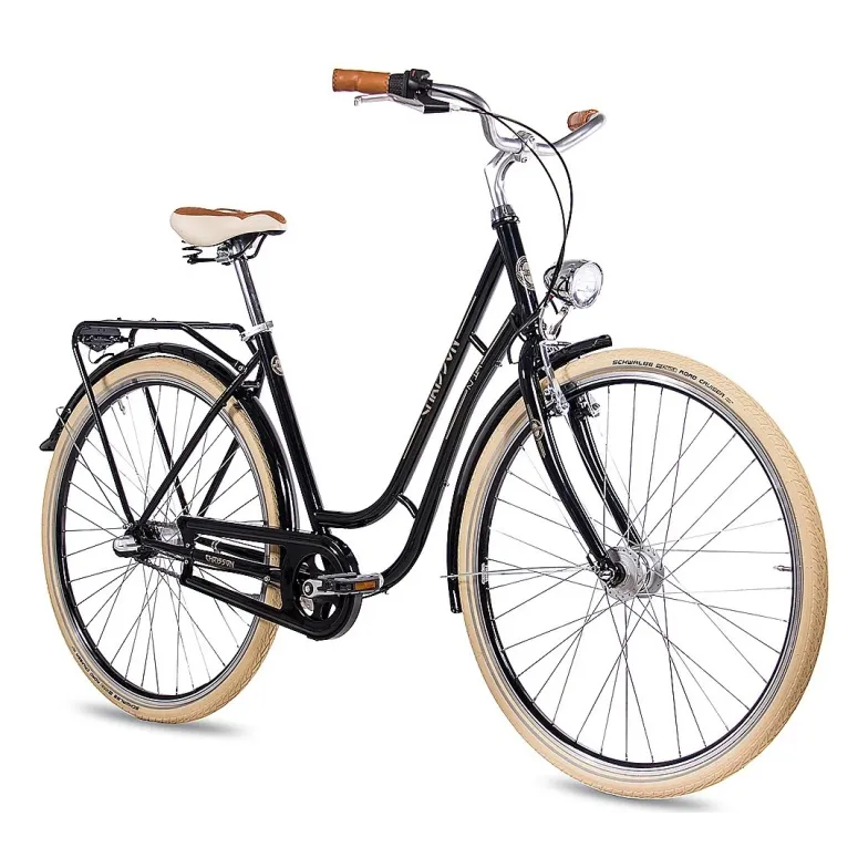 Rower Miejski 28 Stal Damski Kontra Nexus Dynamo Bagażnik Światła Stopka