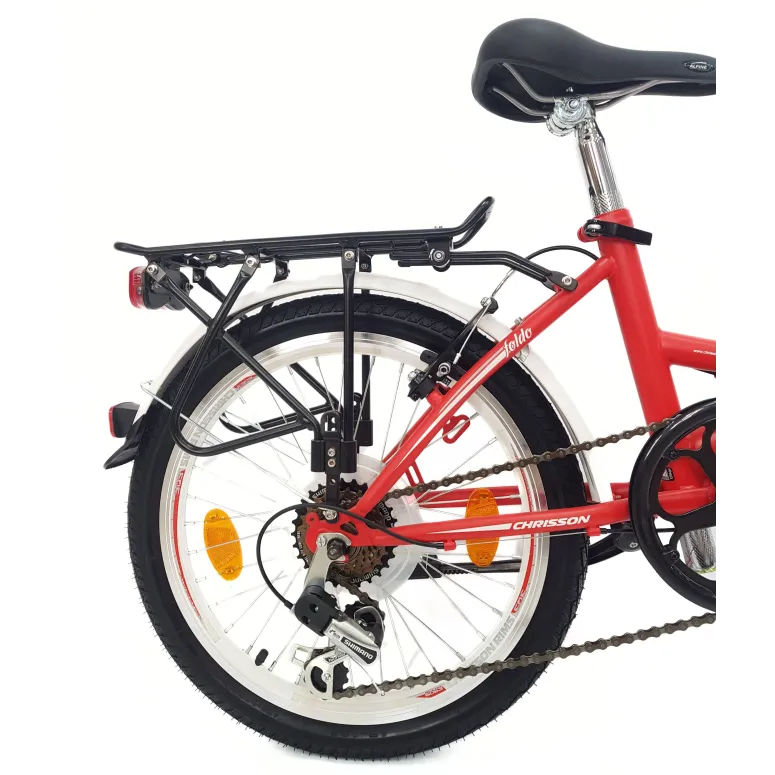 Rower Składany 20 Stalowy Revoshift Damski Męski Światła Stopka Dzwonek